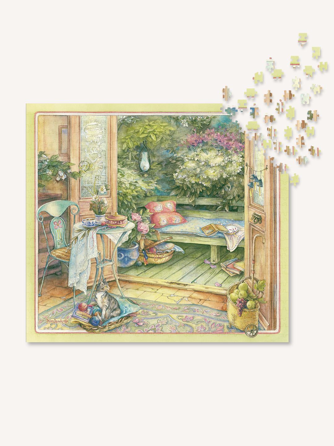 [Pre-Order] Kim Jacobs French Doors - 896 Piece Puzzle