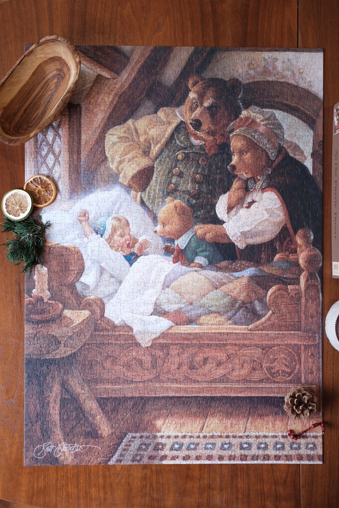 Scott Gustafson Goldilocks and The Three Bears - 1000 Piece Puzzle