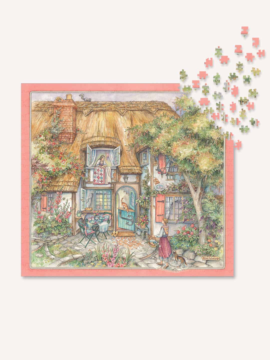 Kim Jacobs Cottage Welcome - 896 Piece Puzzle