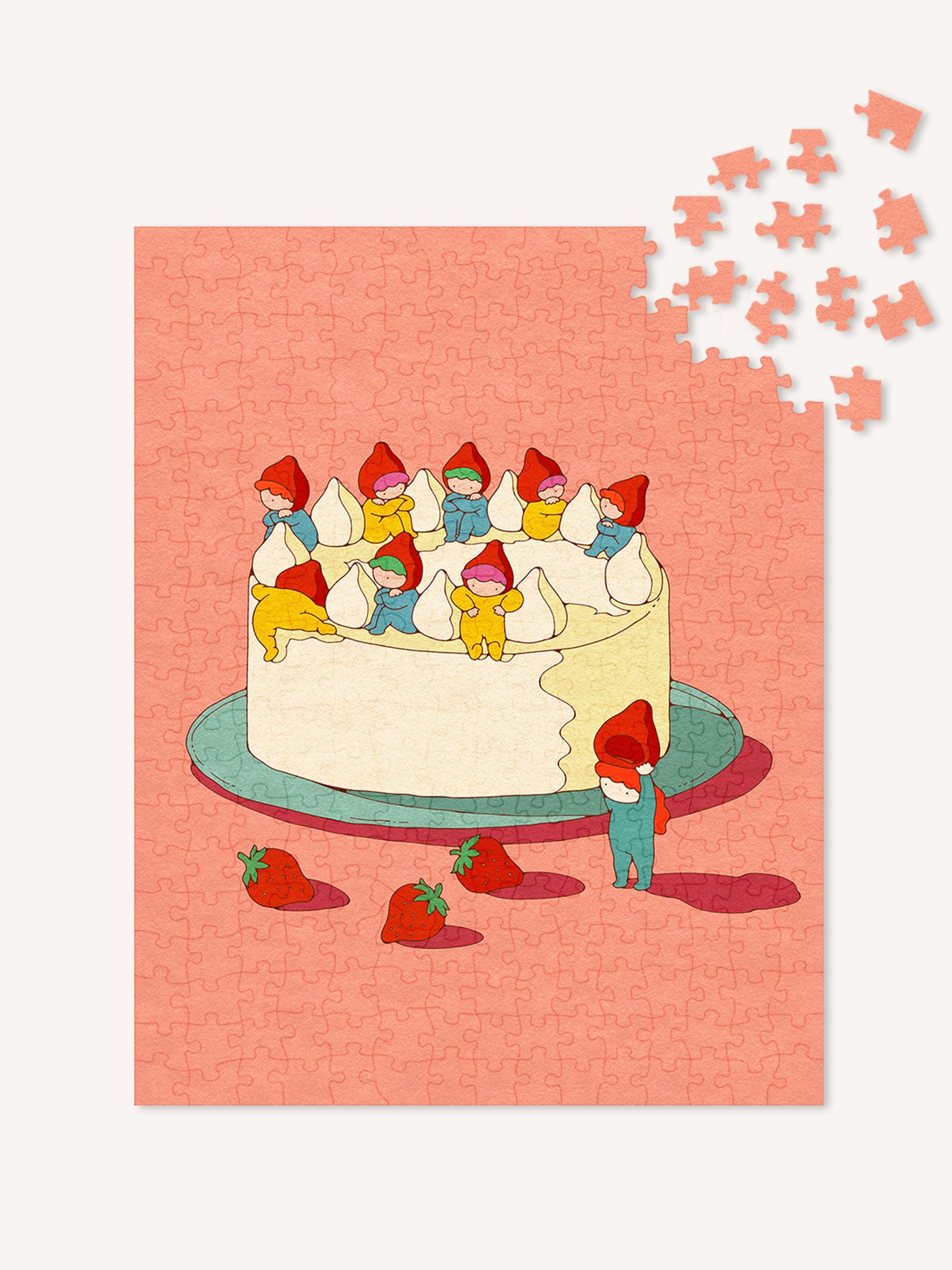 Asami Watanabe Strawberry Cake - 300 Piece Puzzle – The Puzzle Theory