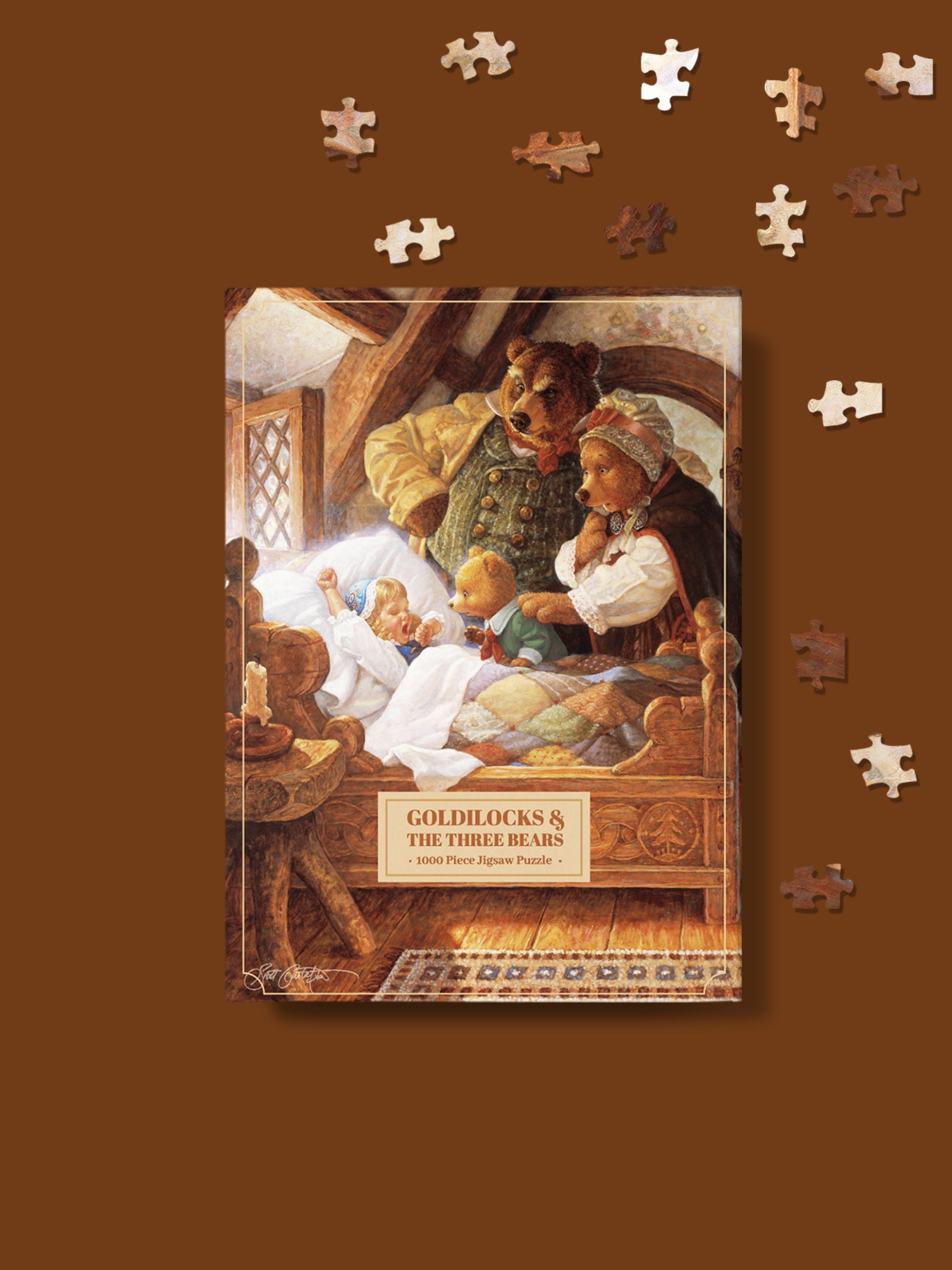 Scott Gustafson Goldilocks and The Three Bears - 1000 Piece Puzzle