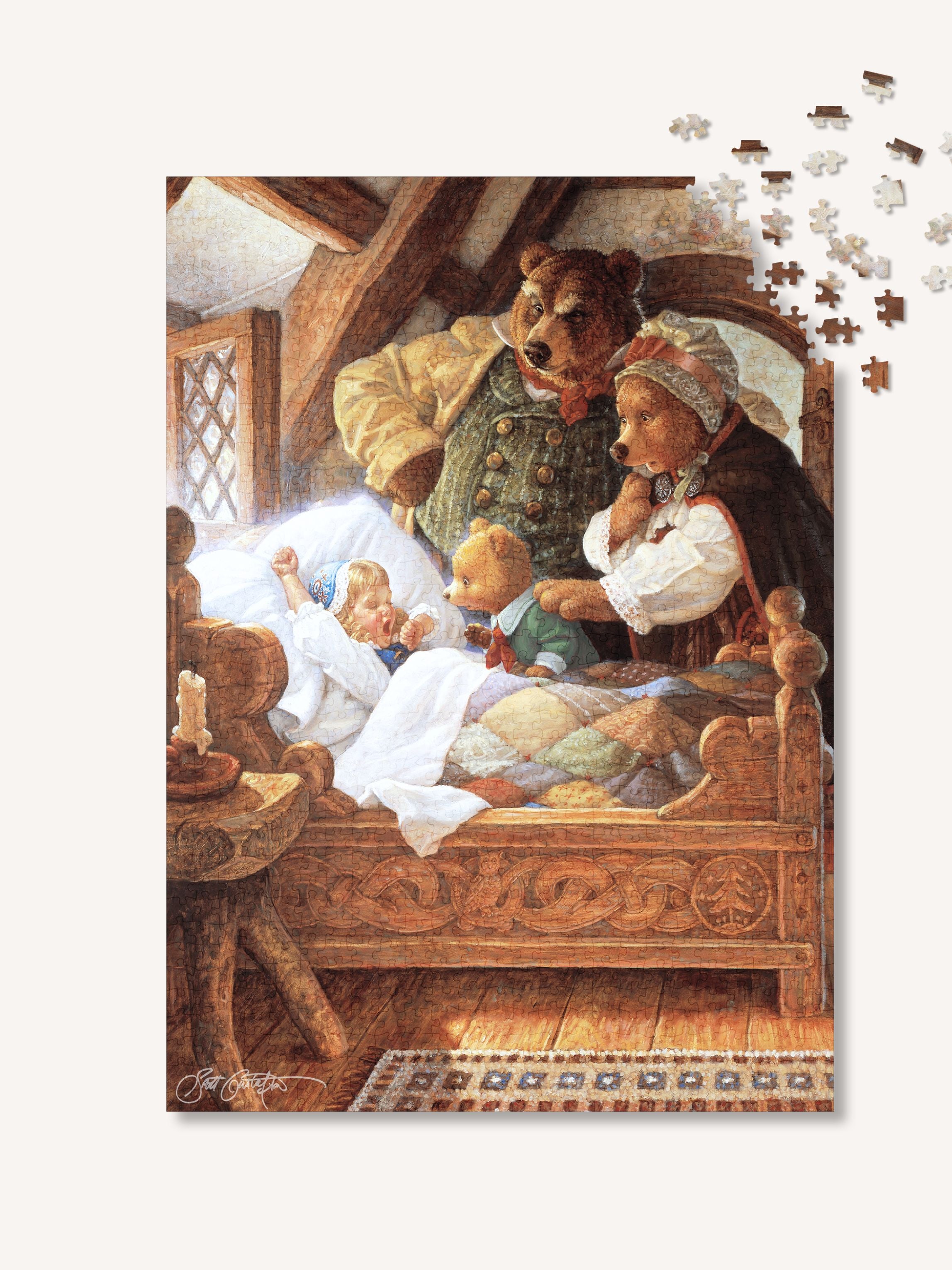 Scott Gustafson Goldilocks and The Three Bears - 1000 Piece Puzzle