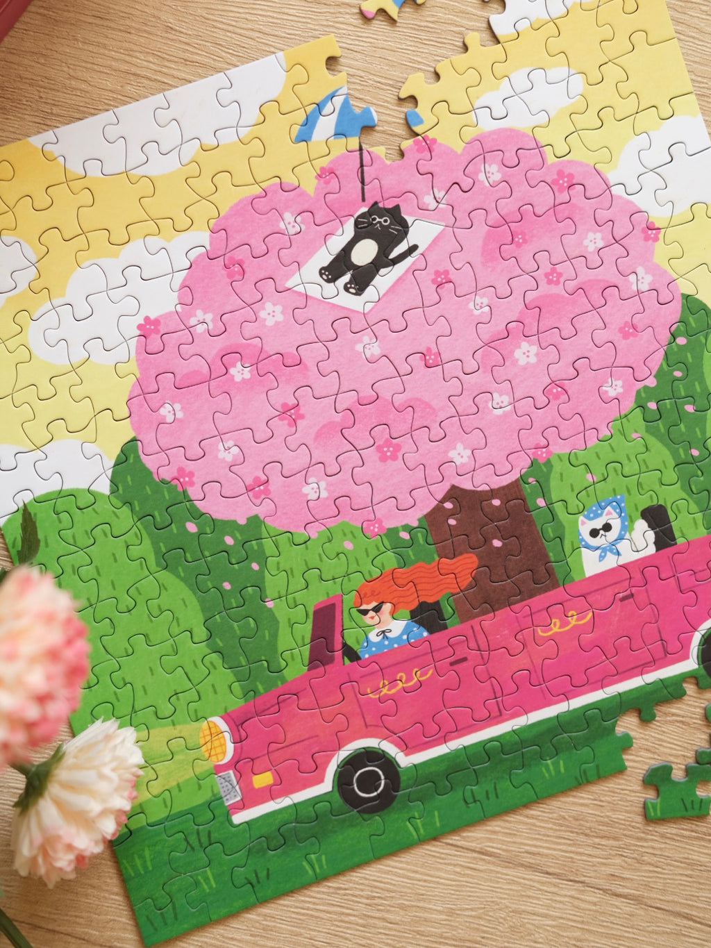 [Pre-order] Bubbie Blooming Drive - 196 Piece Puzzle