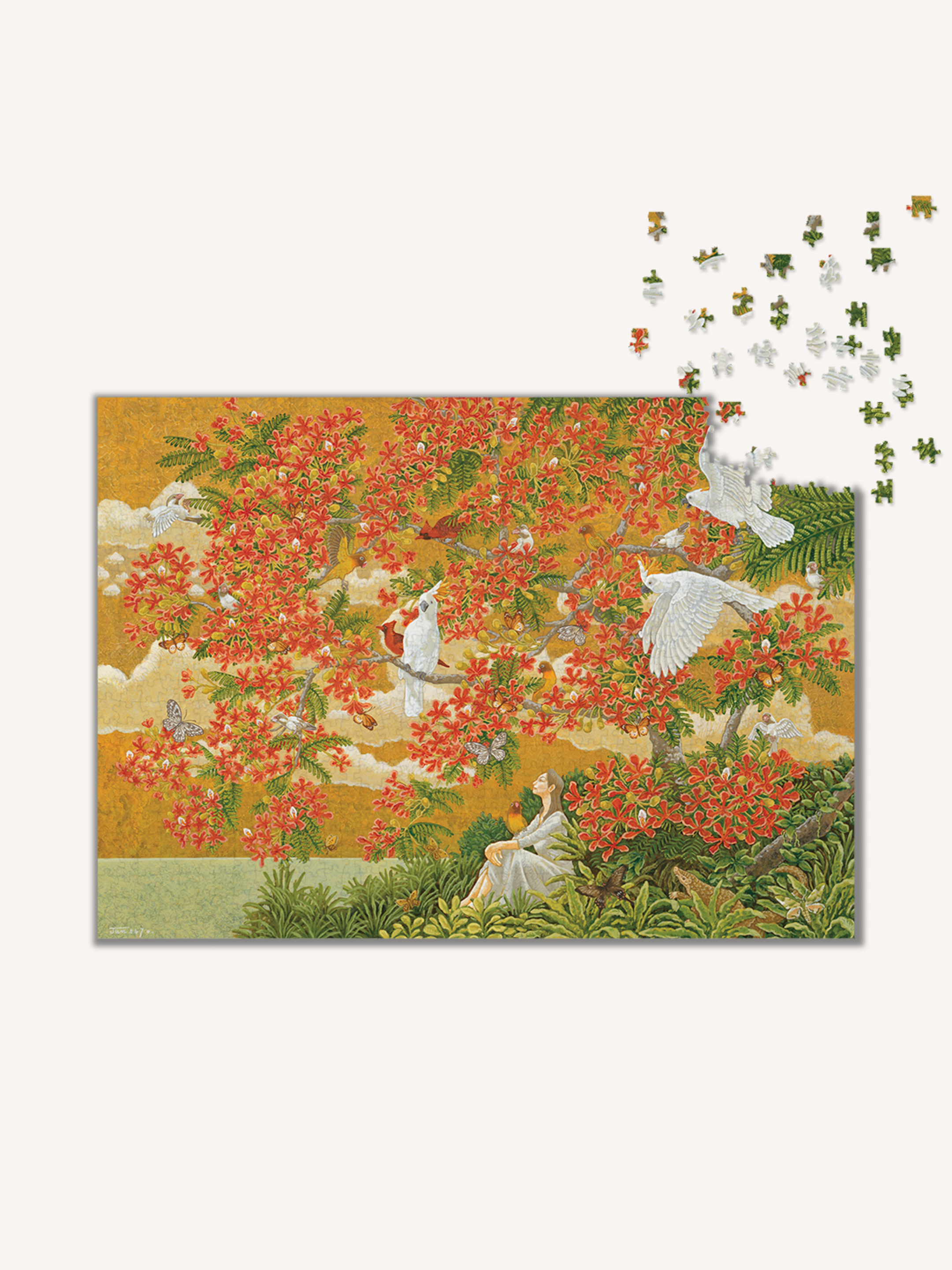 Jun Sato Flame Tree - 1000 Piece Puzzle