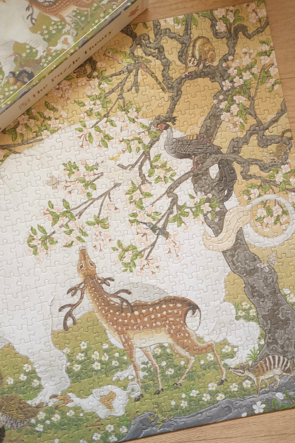 Jun Sato White Elephant and a Menagerie of Beasts - 1000 Piece Puzzle