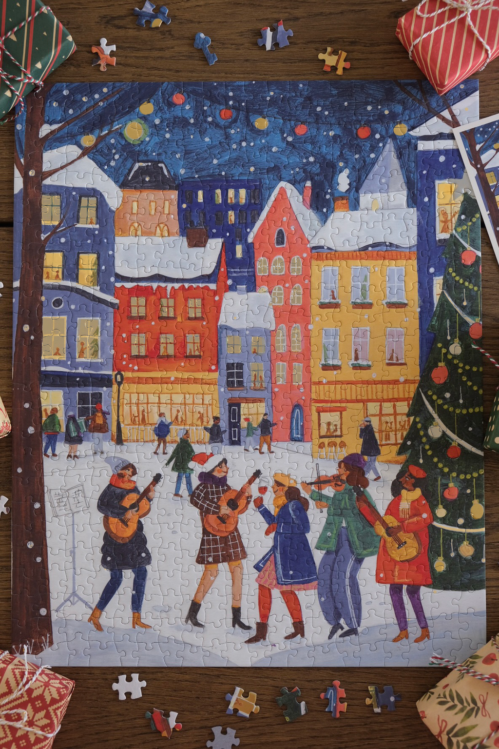 Night Before Christmas - 500 Piece Gold Foil Puzzle
