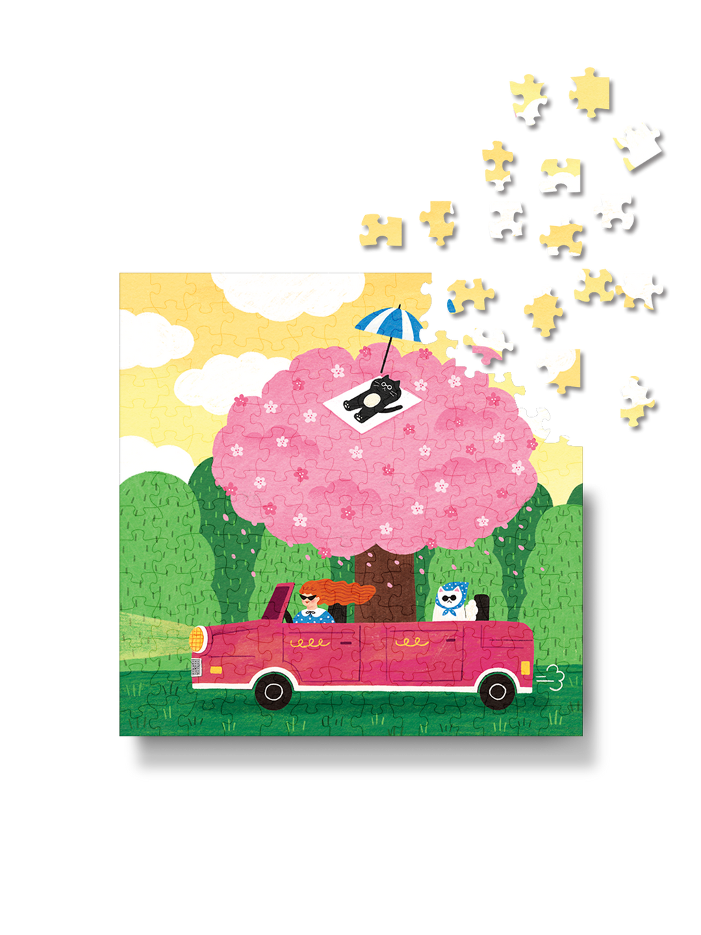 [Pre-order] Bubbie Blooming Drive - 196 Piece Puzzle