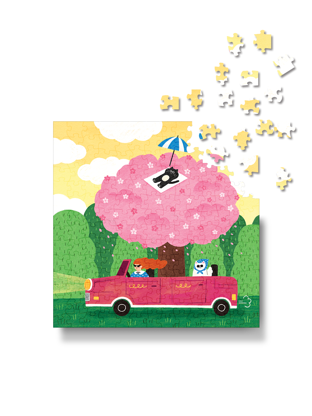 [Pre-order] Bubbie Blooming Drive - 196 Piece Puzzle