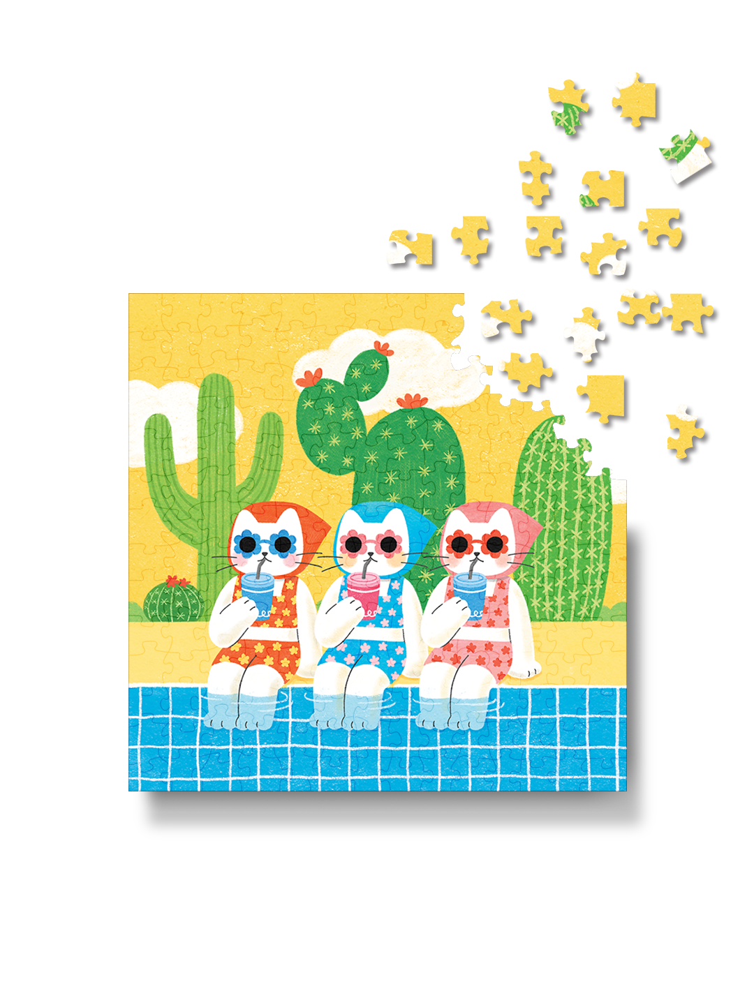 [Pre-order] Bubbie Poolside Chill - 196 Piece Puzzle